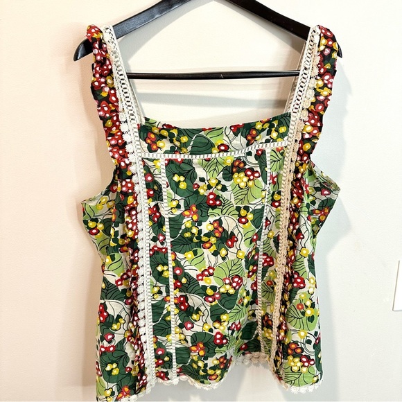 Women’s Daniel Rainn Boho Halter Tope Blouse Floral XL New w/ Tags - Picture 1 of 11